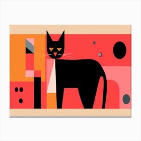 Abstract Cat 3 Canvas Print