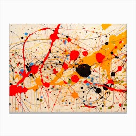 Pollock Inspired Majestic Dots Canvas Print