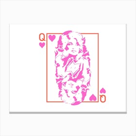 Dolly Queen of Hearts Canvas Print