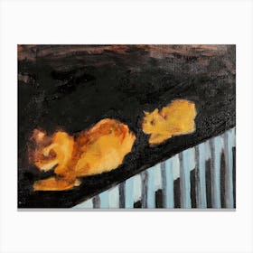 Orange Cats Canvas Print