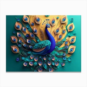 Peacock 9 Canvas Print