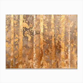 Gold Stripes Canvas Print