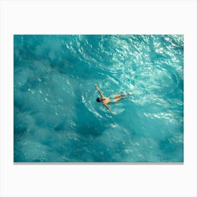 Swimming Woman 4 Canvas Print