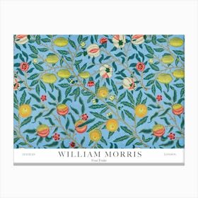 William Morris Prints Four Fruits Original Landscapes Landscape Botanical Vintage Canvas Print