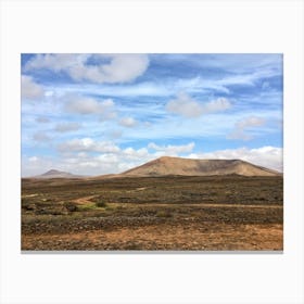 The Natural Park-La Caldereta Volcanoes , Lanzarote Canary Islands (Spain Series) Canvas Print