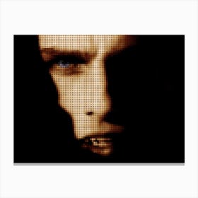 Interview With The Vampire In A Pixel Dots Art Style Canvas Print