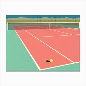 Nevada Tennis Court 2 Canvas Print