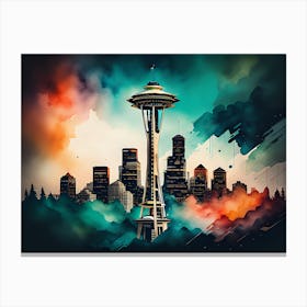 Space Needle Canvas Print