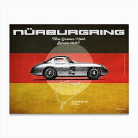 Nürburgring Uhlenhaut Coupe Landscape Canvas Print