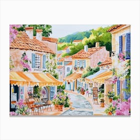 Street In France Canvas Print