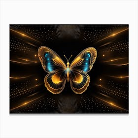 Golden Butterfly 66 Canvas Print