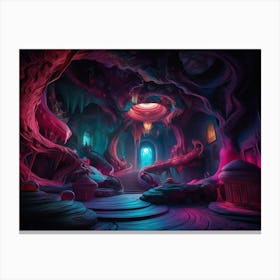 Dark Cave Canvas Print