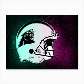 Carolina Panthers Helmet Style Canvas Print