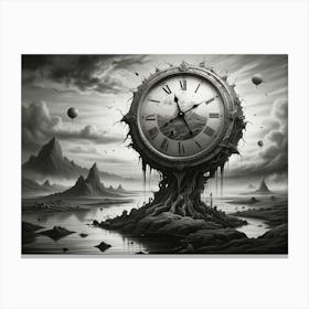 Clock In The Sky Canvas Print