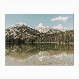 Wyoming Lake Scenery Canvas Print