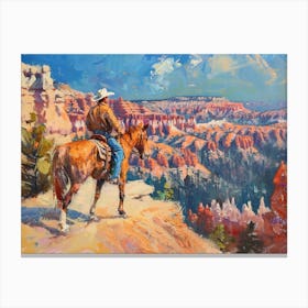 Cowboy In Bryce Canyon Utah 1 Canvas Print