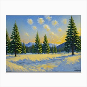 Winter Scene Wintry Whispers Canvas Print