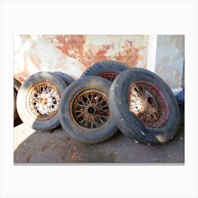 Old Tyres Canvas Print