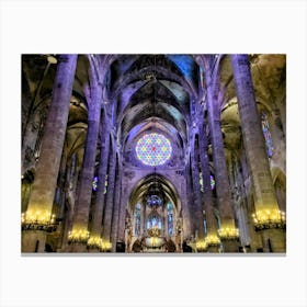 Cathedral Of Barcelona (Spain Series) 1 Canvas Print