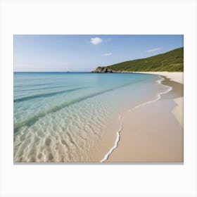 White Sand Beach 4 Canvas Print