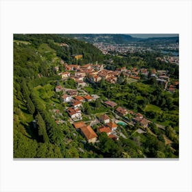 Italy Village Print Art Canvas Print