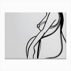 Drawing Of A Woman Canvas Print