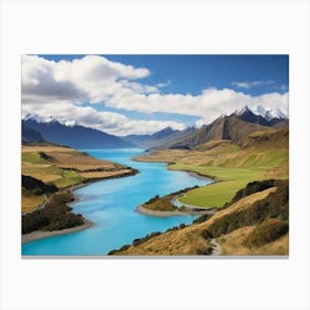 Lake Tekapo landscape Canvas Print