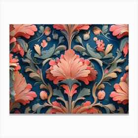 Floral Wallpaper Canvas Print