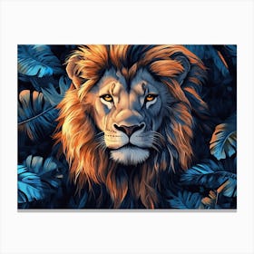 Lion Painting 3 Canvas Print