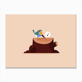 DJ Bird 1 Canvas Print