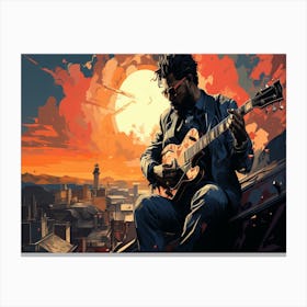 Man With A Guitar 1 Canvas Print