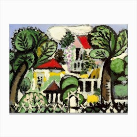 House In The Garden by Picasso Canvas Print