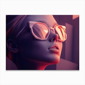 Woman In Sunglasses 7 Canvas Print