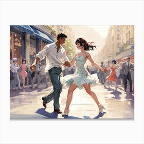 Dancers In Paris Canvas Print