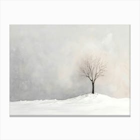 Minimal Winter Scene 9 Canvas Print