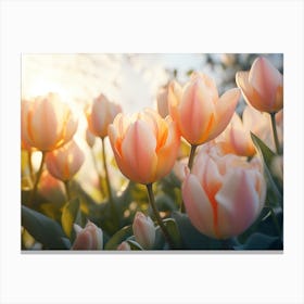 Tulips In The Garden 5 Canvas Print