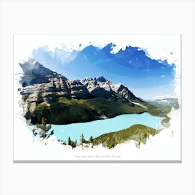 Peyto Lake, Jasper National Park, Canada Canvas Print