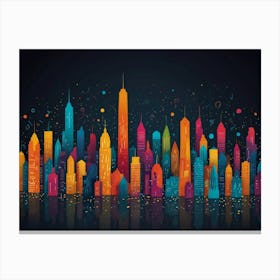 New York City Skyline 9 Canvas Print