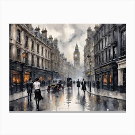 London Street Scene 9 Canvas Print