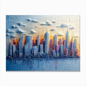 Sunset Cityscape Canvas Print