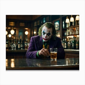 Joker At The Bar 2 Canvas Print