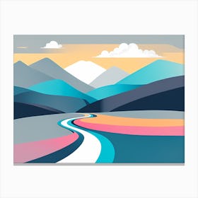 Road To The Mountains Canvas Print