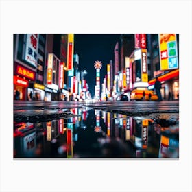 City At Night Canvas Print