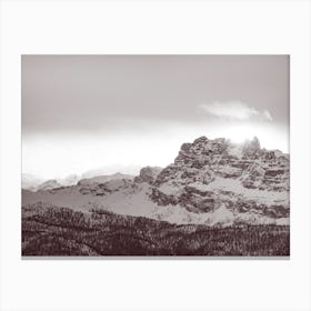 Cascade Peaks at Dawn: Himalayan Serenity Canvas Print