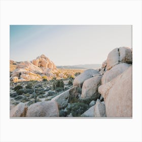 Desert Boulder Scenery Canvas Print