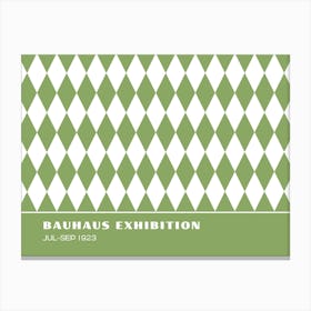 Bauhaus Green Exhibition 34 Canvas Print