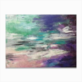 Water Reflections Abstrakt Painting Canvas Print