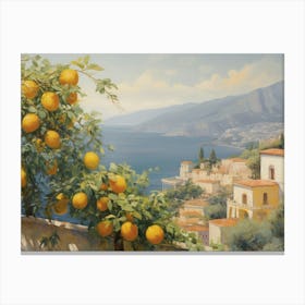 Lemons On The Balcony Canvas Print