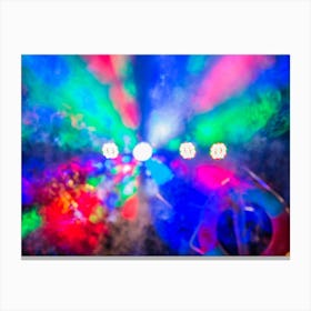 Abstract Blurred Bokeh Party Lights 1 Canvas Print