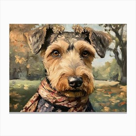 Sophisticated City Terrier 2 Canvas Print